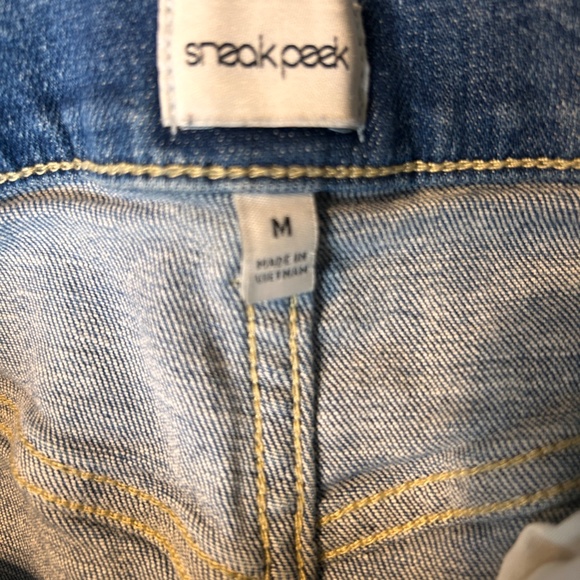 Denim Skirt with Butterfly Appliqué - Picture 3 of 3